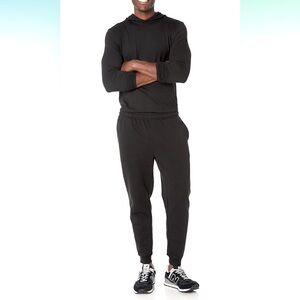 NWT Amazon Essentials Men's Fleece Black Jogger Pant, Size XL